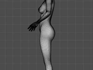 android tribe girl 3D Model