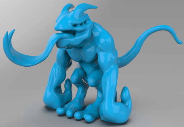 zung creature 3D-printmodel .c4d .max .obj .3ds .fbx .stl .blend 