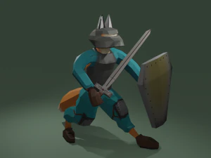 Vos krijger 3D Model