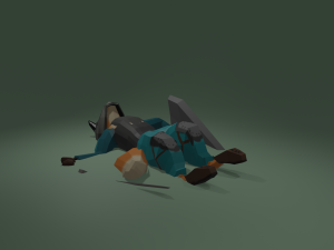 Fox warrior Model 3D