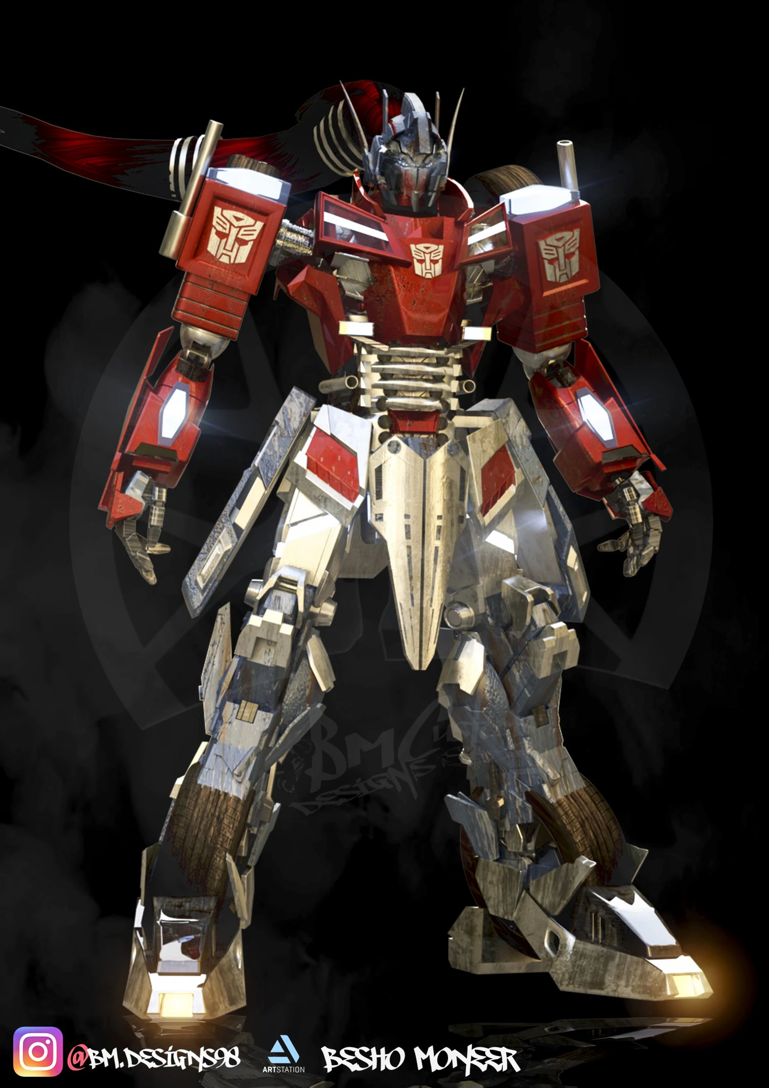 transformers knight optimus prime 3D Model .c4d .max .obj .3ds .fbx .stl .blend