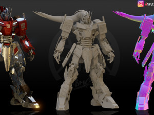 transformers knight optimus prime Model 3D