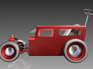 Hot rod baby stroller Modelo 3D