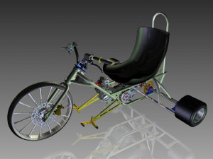 frame drift trike Modello 3D