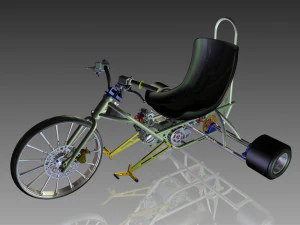 frame drift trike 3D Model