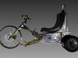 frame drift trike Modello 3D