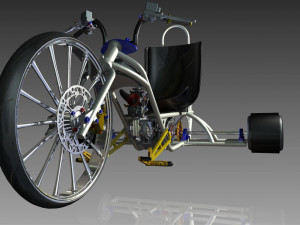 frame drift trike Modello 3D