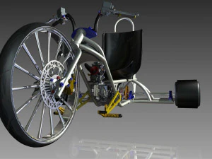frame drift trike 3D Model