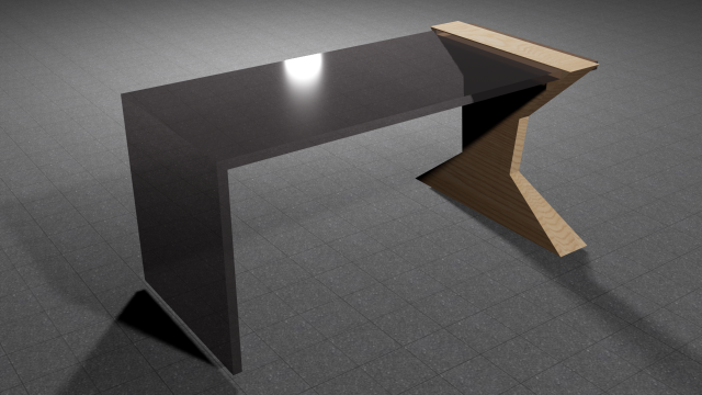 glass table 3D 模型 .c4d .max .obj .3ds .fbx .stl .blend 