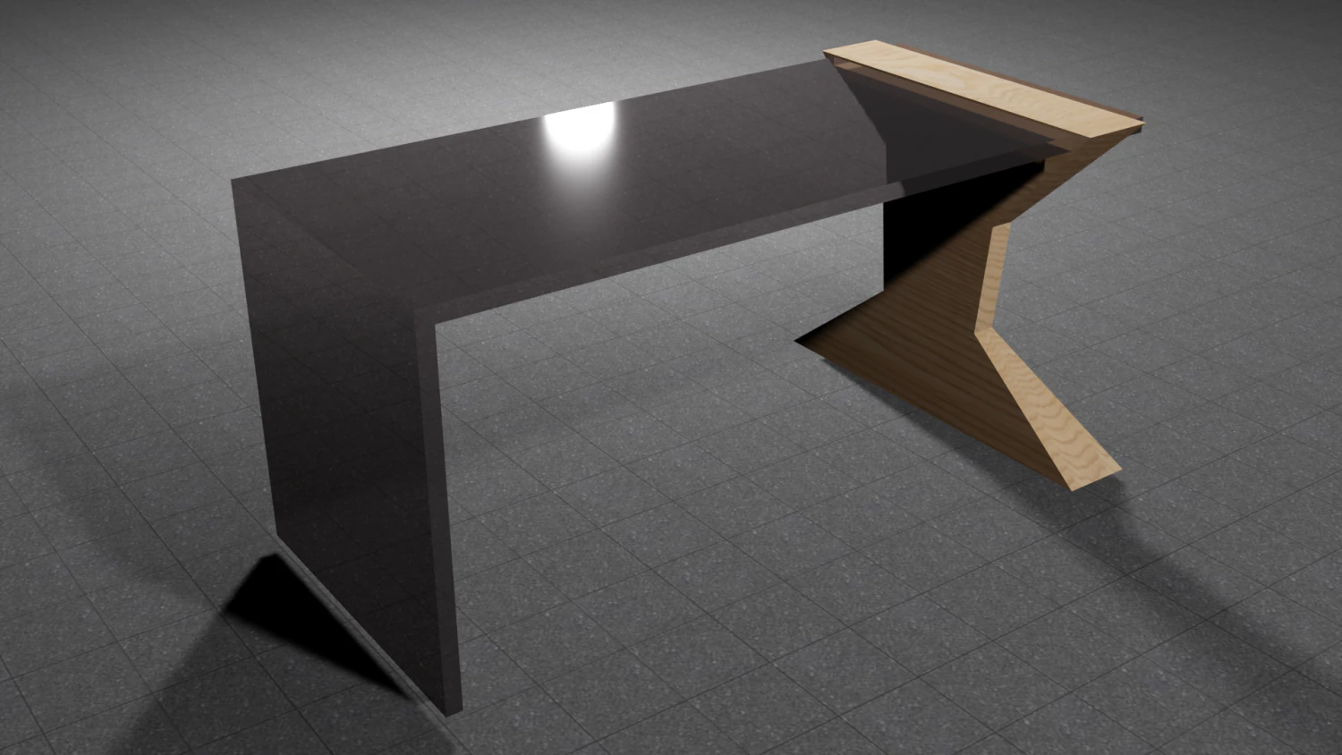 glass table 3D Model .c4d .max .obj .3ds .fbx .stl .blend 
