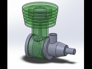 two stroke engine Modelo 3D