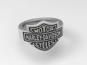 y&uuml;z&uuml;k harley davidson 3D Baskı Modeli