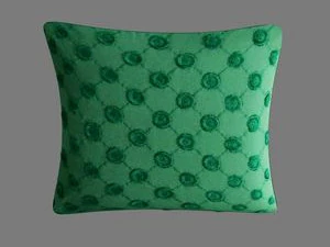 green polka pillow 3D Model