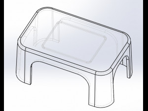 bathroom stool Modèle 3D