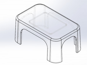 bathroom stool Modèle 3D