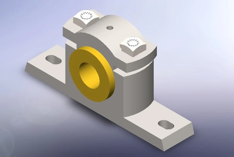 assembly of plummber block 3D Model .c4d .max .obj .3ds .fbx .stl .blend