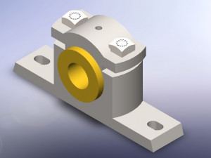 assembly of plummber block 3D 모델