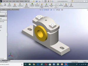 assembly of plummber block 3D Model
