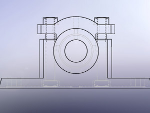 assembly of plummber block 3D 모델
