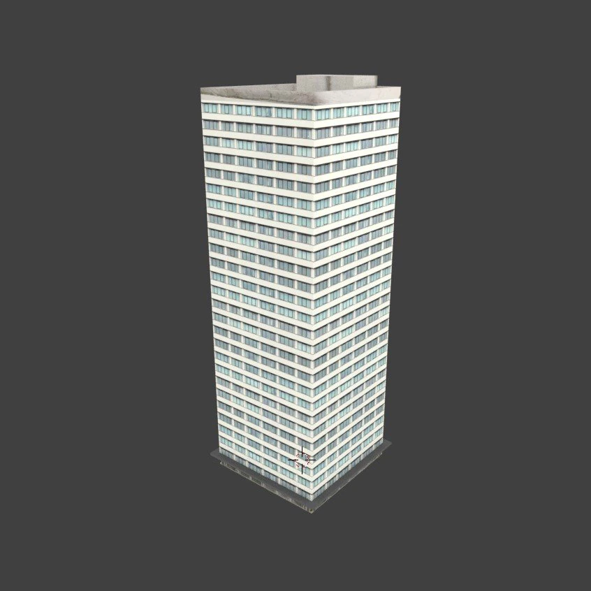 simple building 1 3D Model .c4d .max .obj .3ds .fbx .stl .blend 