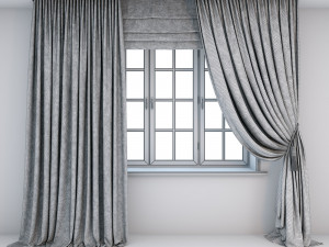 two-color light curtains roman blind 3Dモデル