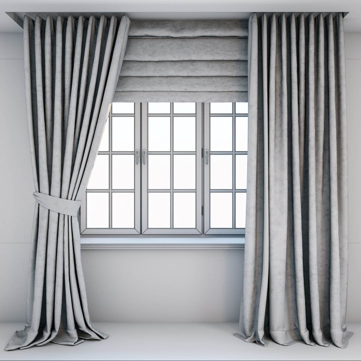 floor length curtains small window