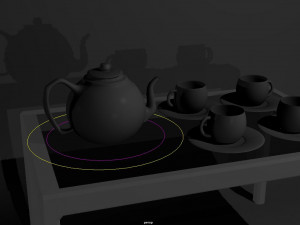 cup saucer and teapot 3Dモデル
