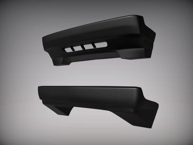 car bumper 3D Model .c4d .max .obj .3ds .fbx .stl .blend 