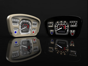 car dashboard zaz-yalta 1961-1969 3D Model