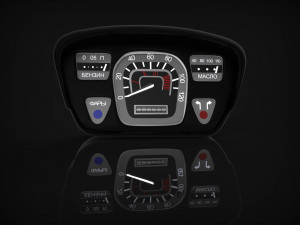 car dashboard zaz-yalta 1961-1969 3D Model