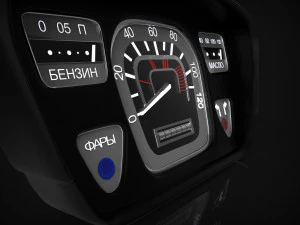 painel do carro zaz-yalta 1961-1969 Modelo 3D