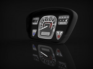 car dashboard zaz-yalta 1961-1969 3D Model