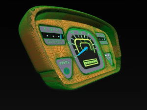 painel do carro zaz-yalta 1961-1969 Modelo 3D