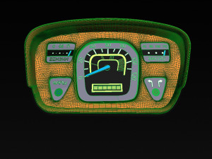 car dashboard zaz-yalta 1961-1969 3D Model