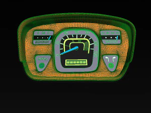 painel do carro zaz-yalta 1961-1969 Modelo 3D