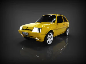 carro zaz-1102-tavria Modelo 3D