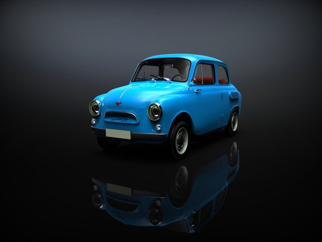 car zaz-965 yalta 1961-1969 Modelo 3D .c4d .max .obj .3ds .fbx .stl .blend 