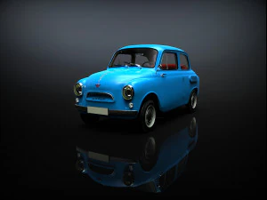carro zaz-965 yalta 1961-1969 Modelo 3D