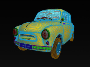 car zaz-965 yalta 1961-1969 Modelo 3D