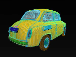 carro zaz-965 yalta 1961-1969 Modelo 3D