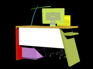 mesa de gabinete 2 Modelo 3D