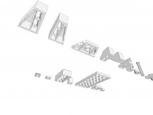 lego bricks set 1 Modello 3D