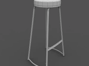 adjustable bar stool 3D Model
