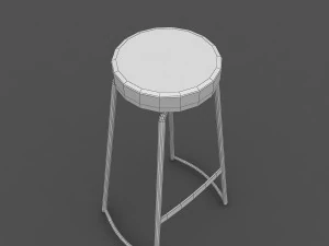 adjustable bar stool 3D Model