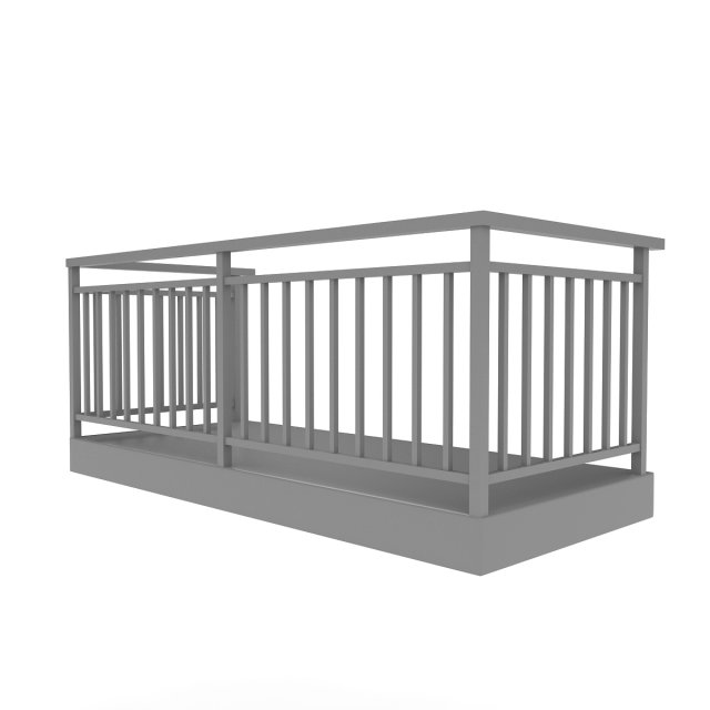 balcony 3D 모델 .c4d .max .obj .3ds .fbx .stl .blend 