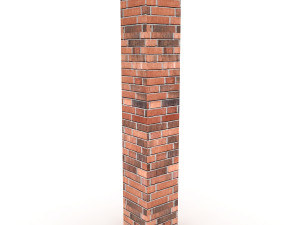 brick pillar Modelo 3D