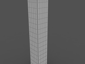 brick pillar Modelo 3D