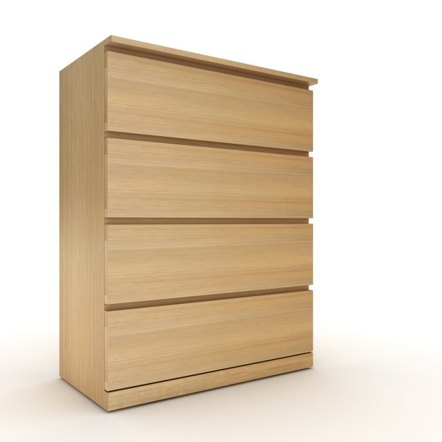chest drawers ikea 3D Model .c4d .max .obj .3ds .fbx .stl .blend 