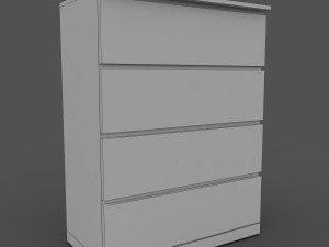 chest drawers ikea 3D Model