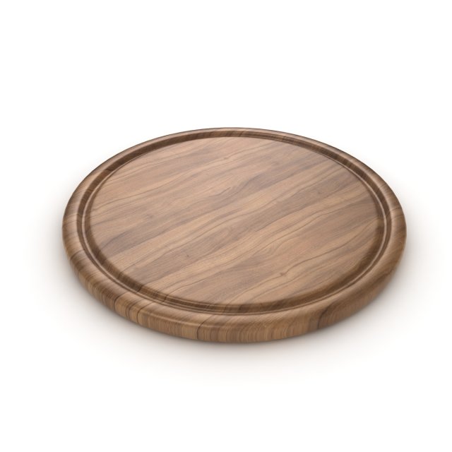 round chopping board Modèle 3D .c4d .max .obj .3ds .fbx .stl .blend 